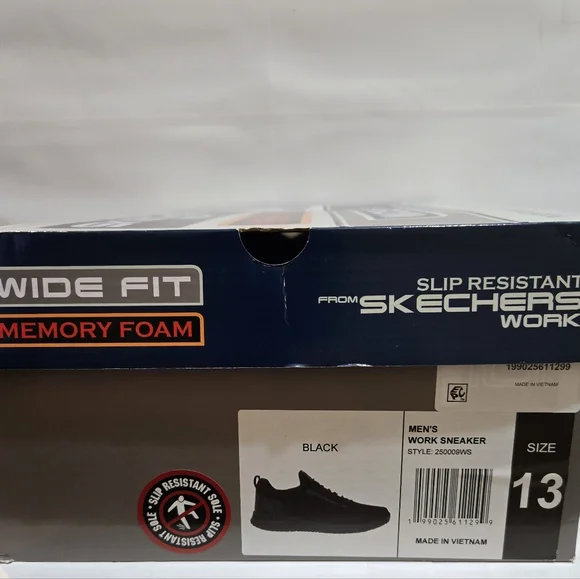 Skechers Men's Work Shoes Relaxed Fit Memory Foam - Picture 8 of 8